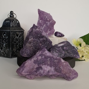 Raw Lepidolite Crystals, ~2&quot;-2.92&quot;, Choose Your Own