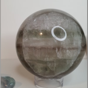 XL Rainbow Fluorite Sphere, ~2.88&quot;, 1 lb., 7.1 oz.  (A)