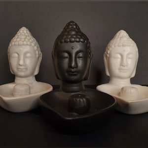 Ceramic Buddha Incense Burner, Your Choice of Colors