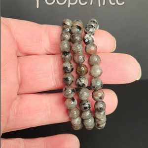 Handmade Yooperlite Bracelets, 6mm