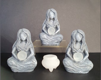 Moon Goddess Statue, Goddess Selene Statue, Luna Statue, Lunar Goddess Statue, Moon Goddess Figurine, Divine Feminine Art