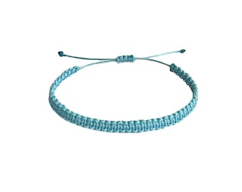 Waxed Cord Surfer Bracelet, Adjustable, Stackable, Friendship Bracelet, Water Resistant
