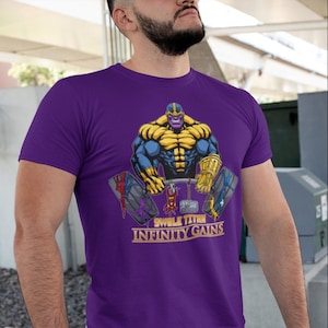 Thanos gym shirt hot sale