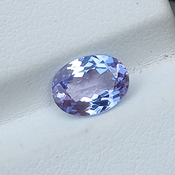 Light Blue Tanzanite Pinkish Tanzanite BioColour Tanzanite Size-5.90×8mm Weight-1.15cts Loose Gemstone December birthstone...#C92779