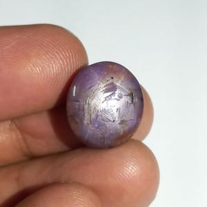 Geometric Purplish Ruby Star Cabochon Size-14×15×9mm,Weight-20ct Indian Ruby Star Sapphire Gemstone Unique Ruby Cab LooseGemstone/#RS669219