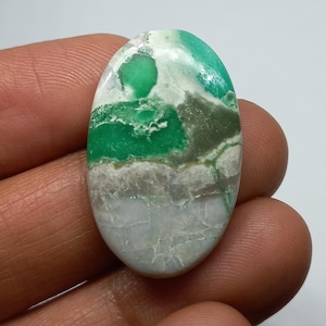 Australian Variscite Oval Cabochon Beautiful Cabochon Size-20×32×6mm Weight-29cts Loose Gemstone Making For Jewelry...VAR92682