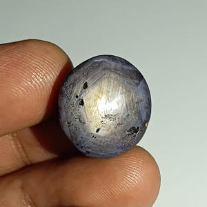 Rubí púrpura estrella plateado cabujón rubí indio ovalado gema para la fabricación de joyas
