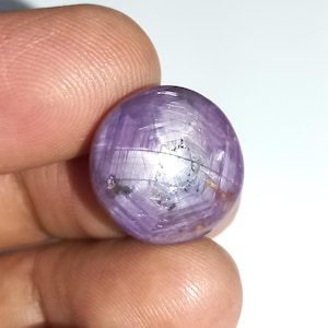 Natural Purple Star Ruby Cabochon No Heat Ruby Loose Gemstone Jewelry Making| 16x8mm  24ct