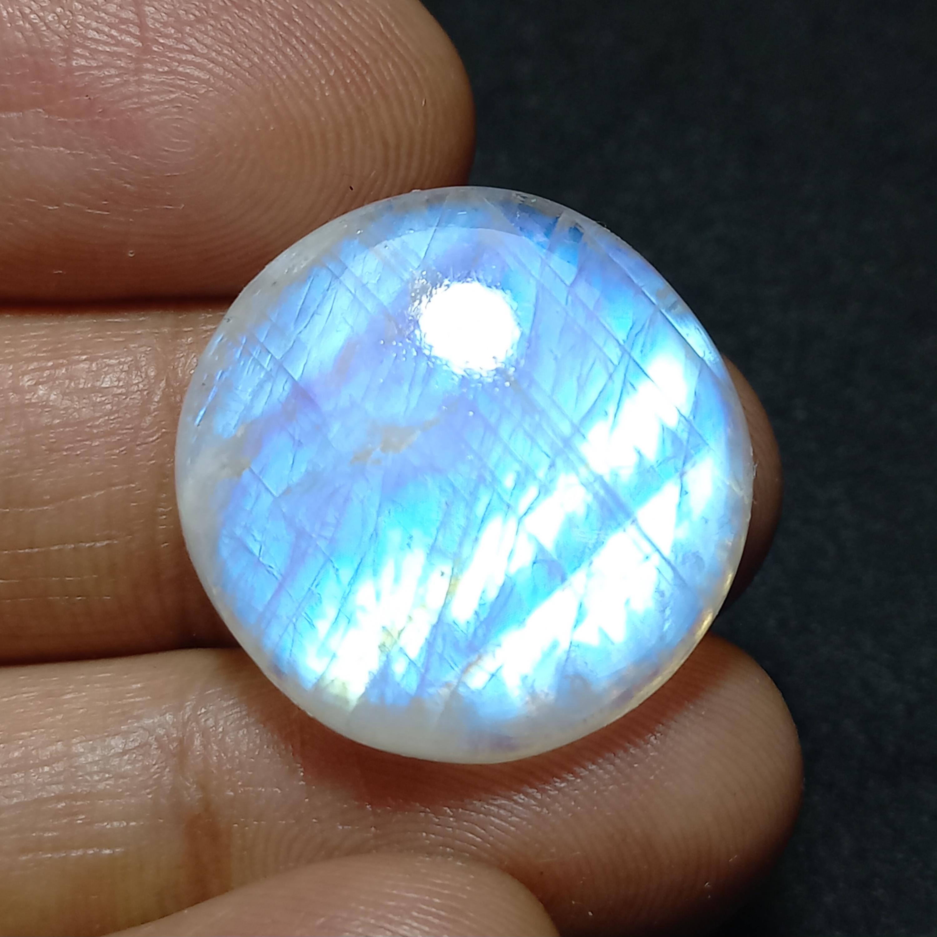 Cabochon Pierre De Lune Arc-en-ciel 10x15 Mm – Forme Ovale, Pour Bijoux, Fait Main