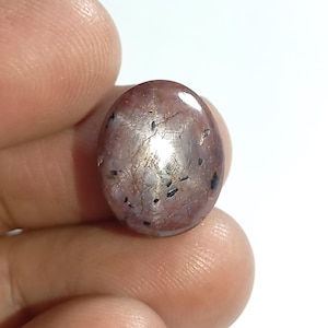 Cabujón de rubí estrella rojo natural sin tratar, gema suelta para la fabricación de joyas, 13x16x8 mm, 20 quilates.