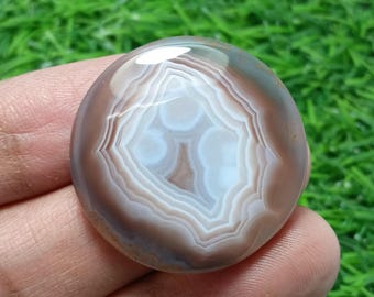 Naturlig Botswana Agate Cabochon: Botswana ädelsten för smyckestillverkning| BTS661