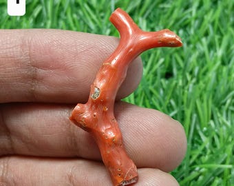 Natural coral branch bead organic red coral loose gemstone jewelry making