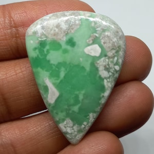 Australian Variscite Pear Cabochon Beautiful Cabochon Size-28×38×6mm Weight-46cts Loose Gemstone Making For Jewelry...VAR92675