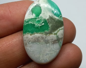 Utah Variscite Oval Cabochone Australian Variscite Very Nice Cabochon Size-20×32×6mm Weight-29cts Loose Gemstone Making For Jewelry.VAR92681