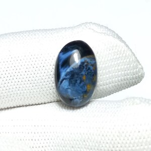 Blue Pietersite Cabochon,Namibian Pietersite Size-10×15×5mm Weight-6ct Loose Gemstone Making For Jewelry#PTQ78689
