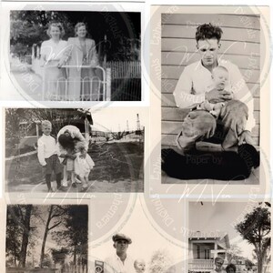 Digital Download - Vintage Moms, Dads, and Kids Photographs