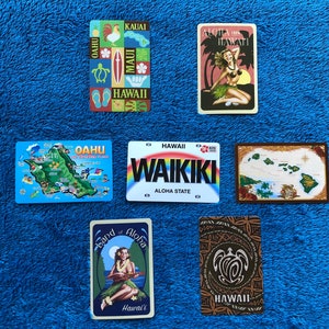Lot de cartes individuelles de variété de cartes à jouer Hawaii