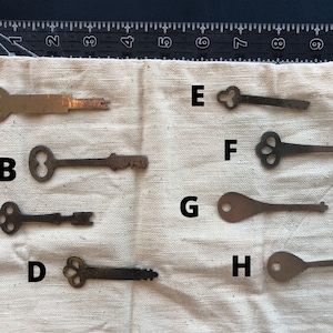 Antique Flat Keys - Extra Large