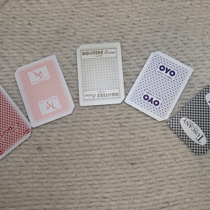 Lot de cartes individuelles du casino de Las Vegas (hors bande)