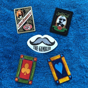 Lot de plusieurs cartes à jouer vintage inspirées du poker et du Far West