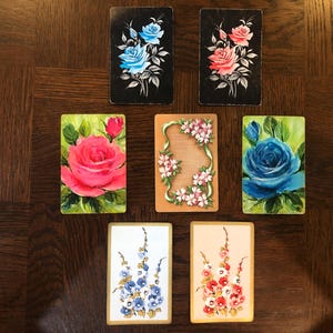 Vintage Blumenbilder Spielkarte Variety Pack B (einzelne Karten)