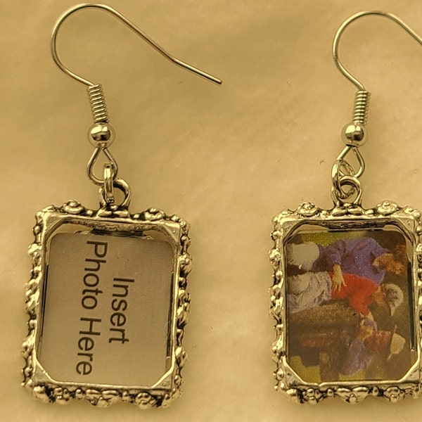 Photo Frame Earrings