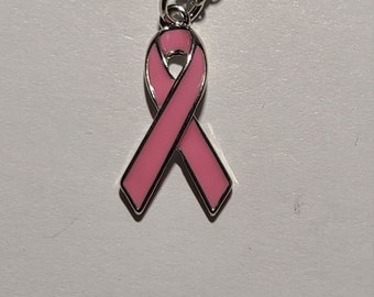 Pink Ribbon Necklace