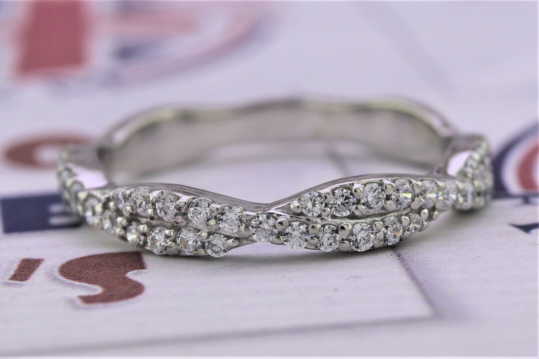 Twisted Knot Ring 925 Sterling Silver Twisted Band Ring Rope Etsy