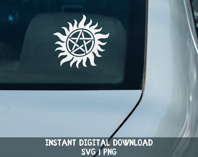 Mark of Cain Symbol SVG, DIY Decal, Supernatural Symbol, Sigil, Digital ...