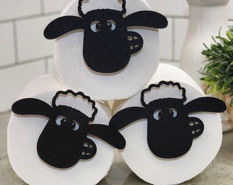 3D Printed Sheep Toilet Paper Holder – Farmhouse Bathroom Decor