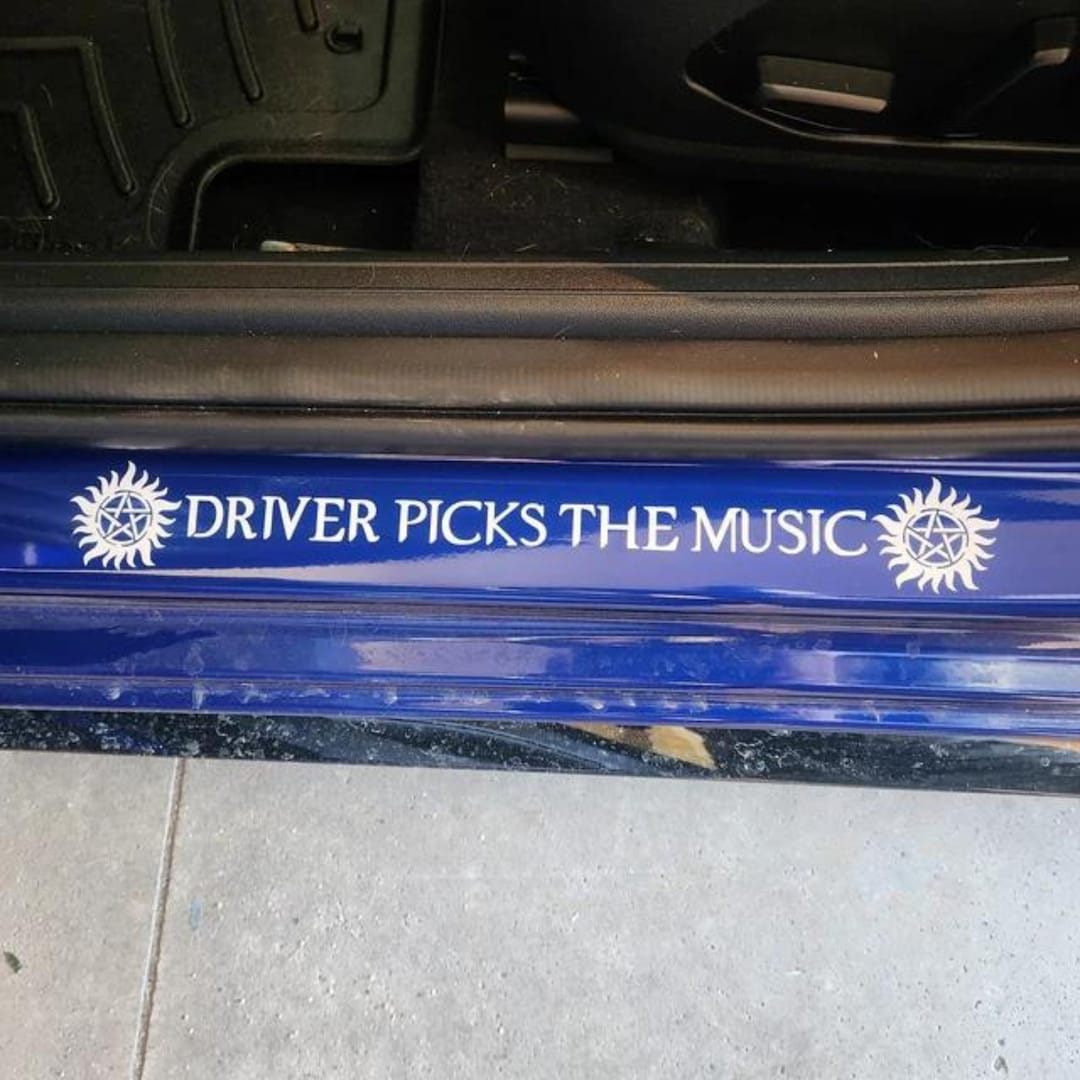 Supernatural Car Decals, Driver Picks the Music, Shotgun Shuts His