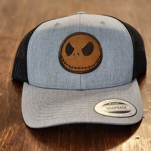 Jack Skellington Leather Patch Trucker Cap | Alptraum vor Weihnachten