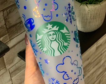 Mickey Gingerbread| Starbucks Cold Cup|Mickey Cup|Disney Cup| Cold Cups| Custom Cups| Mickey Inspired Cup| Mickey Starbucks Cup