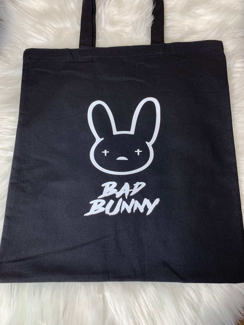 Bad Bunny Bag L Bad Bunny Tote Bad Bunny Reusable Bags Tote - Etsy Hong