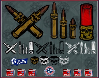 Bullets Clip Art, Just The Tip I Promise svg, Second Amendment svg, Gun Rights, Pew Pew, CNC, Cut File, Cricut, png, dxf, eps, svg