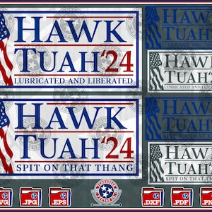 Hawk Tuah SVG, Hawk Tuah Girl, Spit On That Thang, Máquina CNC, Archivo recortado, Silueta, Cricut, Hermano, png, dxf, eps, pdf
