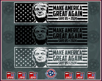 Donald Trump SVG, MAGA svg, Let's Go Brandon, Trump 2024, Make America Great Again, Cut File, Silhouette, Cricut, png, dxf, eps, svg