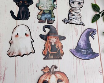 Halloween cake charms, halloween cake topper, spooky cake decorations, trick or treat, 3d cake topper, birthday party,