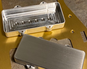 Jazzmaster Pickup Covers No Holes - CNC Machined Aluminum