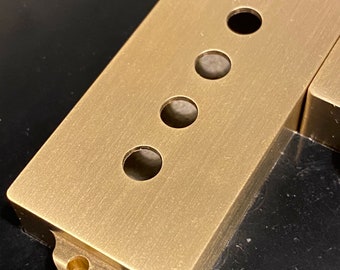Custom Brass Precision Bass Pickup Covers…CNC machined … Made In The USA