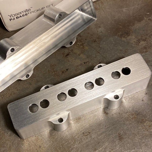 Jazz Bass Pickup Covers…CNC Machined Aluminum… Made In The USA