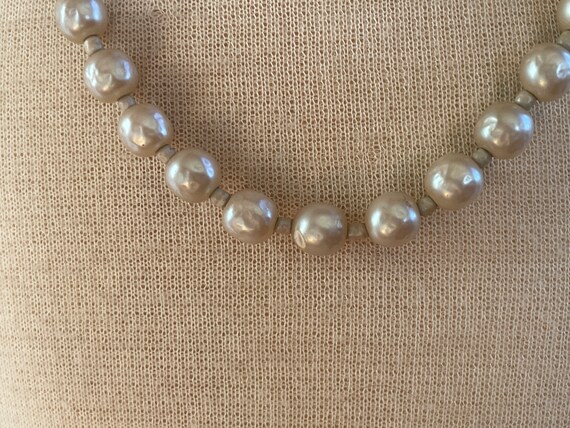 Miriam Haskell 26inch Single Strand Beaded Pearl … - image 4