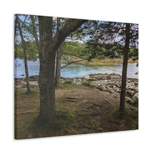 Maine Coastal Park - Stretched Canvas Photograph