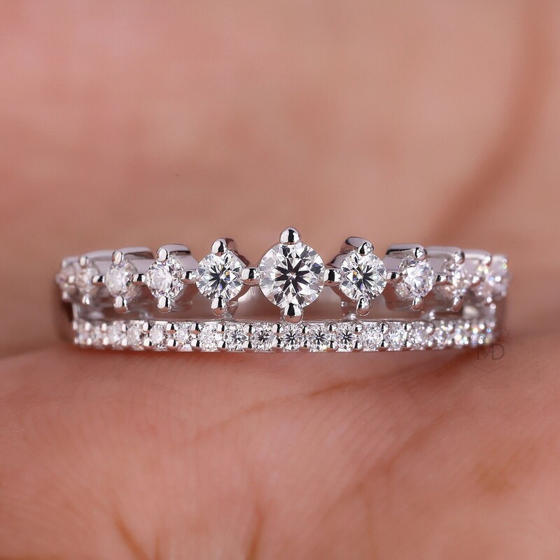 Lab Diamond Wedding Band - Etsy