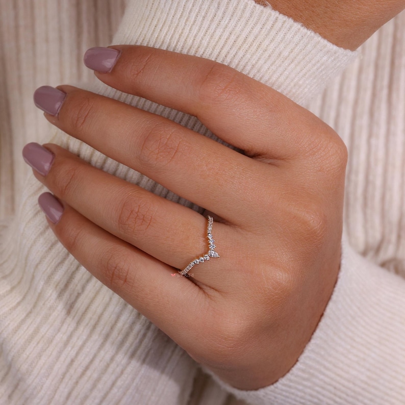 make your perfect bridal set with this matching band.