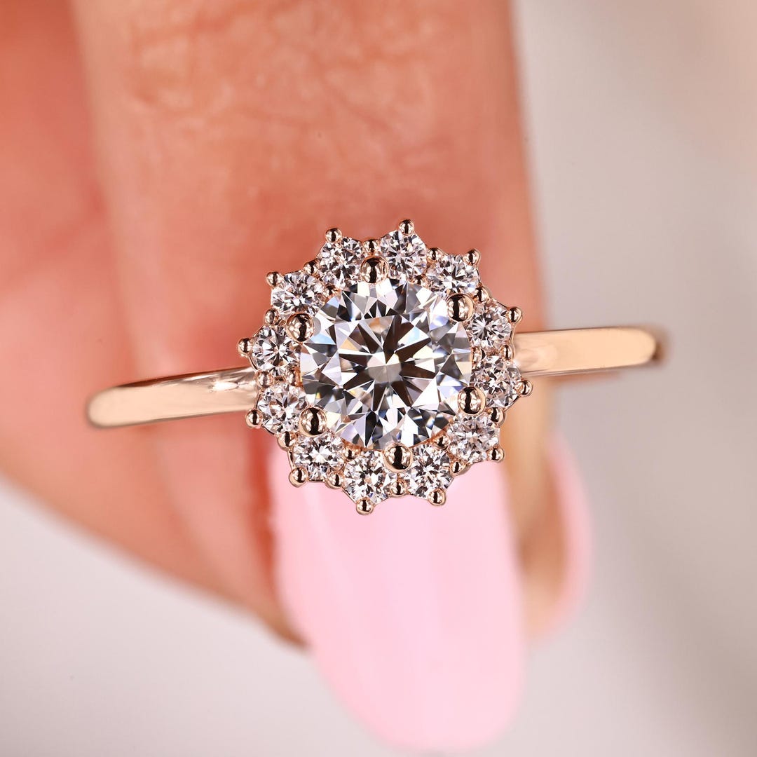 Brilliant Earth Sunburst Diamond Ring Sunburst Halo Lab Grown