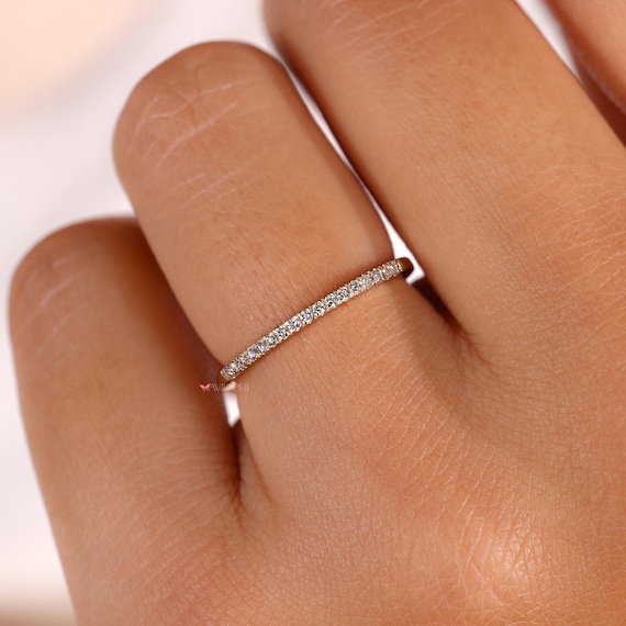 Engagement Ring Mm Diamond Band Lab Grown Diamond