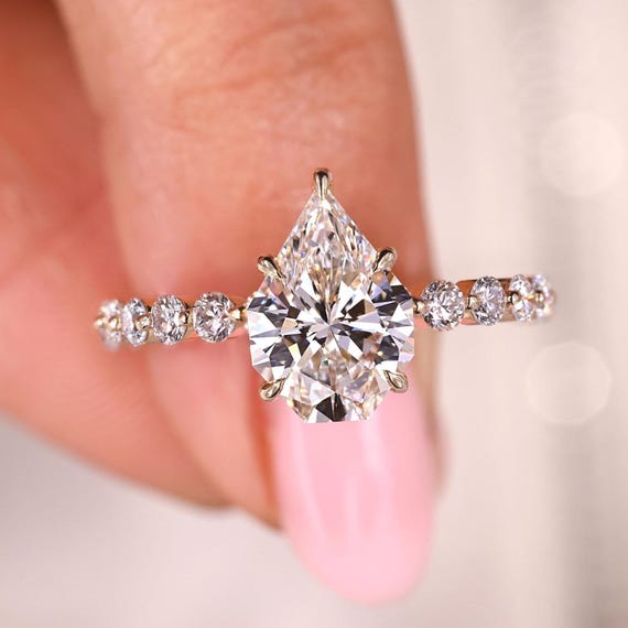 Emerald Cut Pink Diamond Engagement Most Expensive Promise Ring