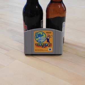Mario Tennis N64 Game Cartridge Vintage Bottle Opener