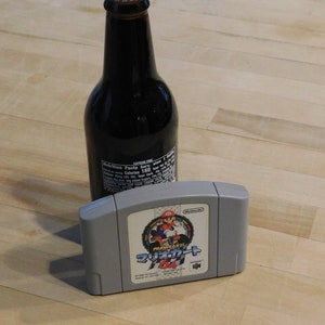 Mario Kart N64 Game Cartridge Vintage Bottle Opener